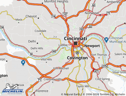 Mappa MICHELIN Ludlow - ViaMichelin