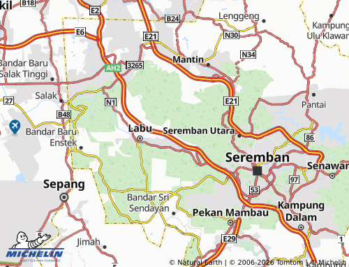 Mapa MICHELIN Kampung Kering - ViaMichelin