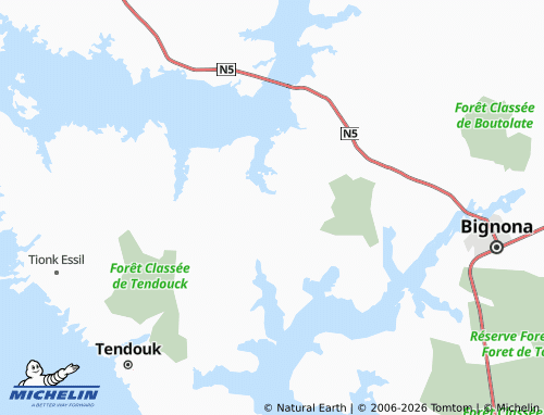 MICHELIN Bougolor map - ViaMichelin
