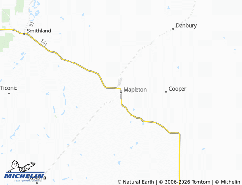 Kaart MICHELIN Mapleton - ViaMichelin