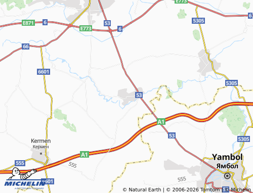 Mapa MICHELIN Krushare - ViaMichelin