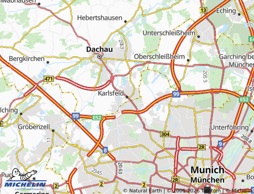 MICHELIN Karlsfeld map - ViaMichelin
