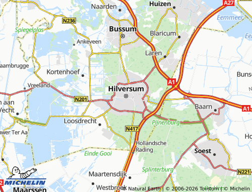 MICHELIN Hilversum map - ViaMichelin
