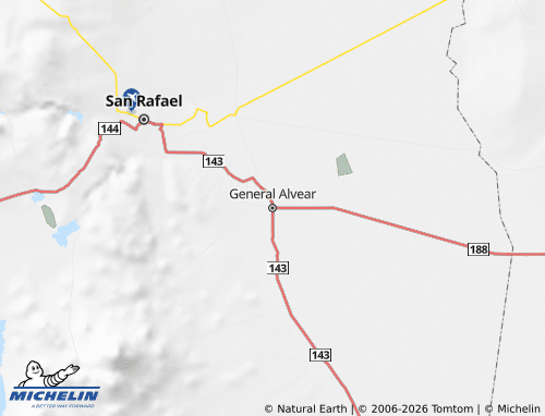 Mappa MICHELIN General Alvear - ViaMichelin