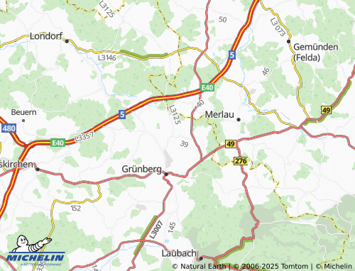 MICHELIN-Landkarte Stangenrod - ViaMichelin