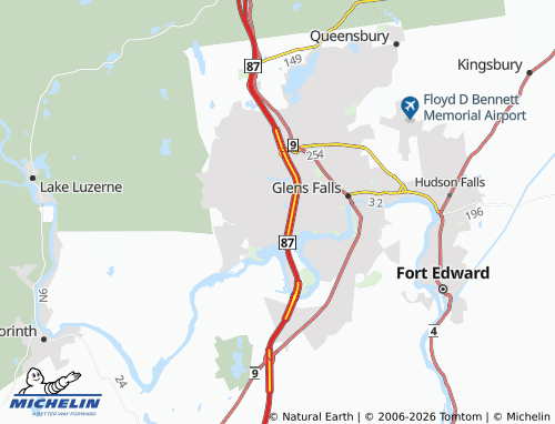 Mapa MICHELIN West Glens Falls - ViaMichelin
