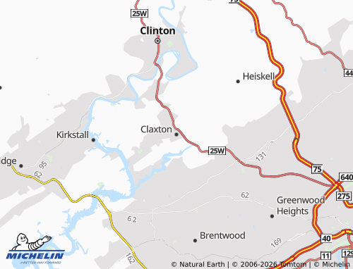Kaart MICHELIN Claxton - ViaMichelin