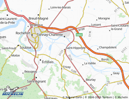 Mapa MICHELIN Saint-Hippolyte - ViaMichelin