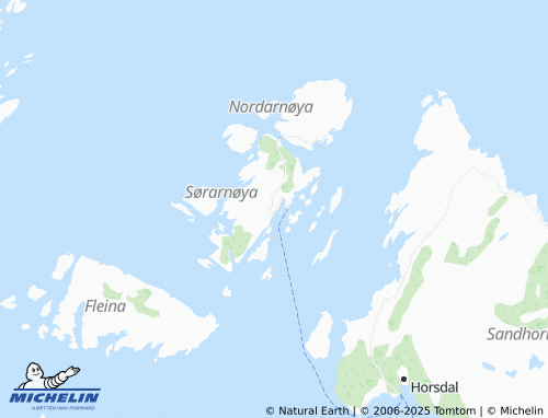 Carte MICHELIN Sørarnøya - ViaMichelin