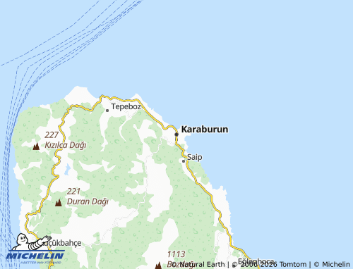 Mappa MICHELIN Karaburun - ViaMichelin