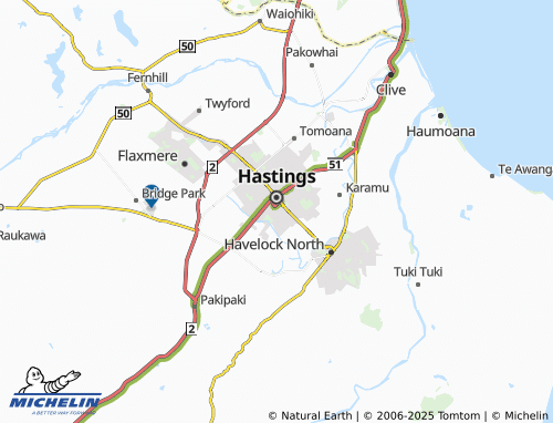 MICHELIN Akina map - ViaMichelin