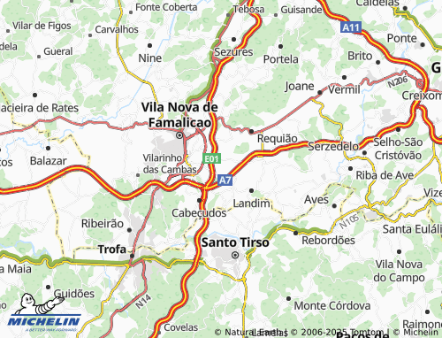 MICHELIN Ábade de Vermoim map - ViaMichelin