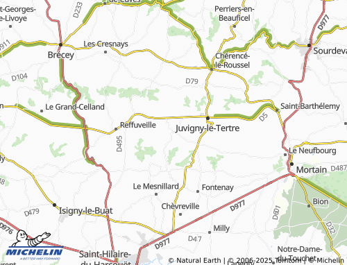 Carte MICHELIN Le Mesnil-Rainfray - ViaMichelin