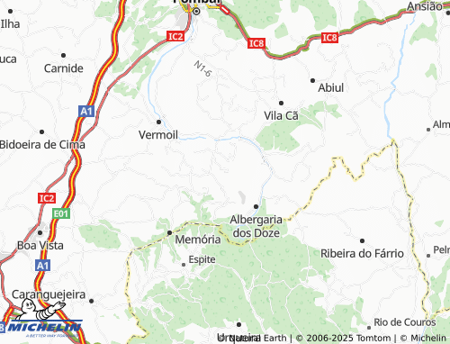 Carte MICHELIN Vale Quente - ViaMichelin