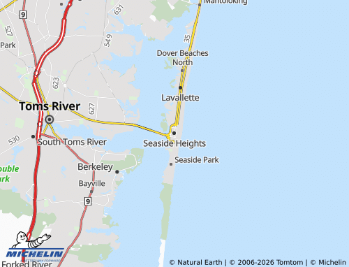 Mapa MICHELIN Seaside Heights - ViaMichelin