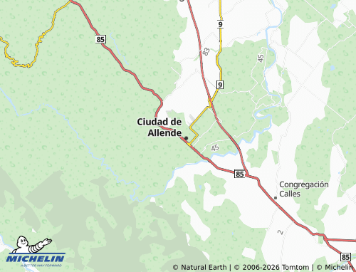 MICHELIN Valle de Los Naranjos map - ViaMichelin