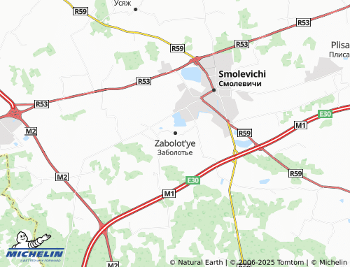 MICHELIN Zabolot'ye map - ViaMichelin