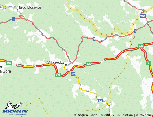 MICHELIN Stubica map - ViaMichelin