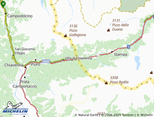 MICHELIN Dogana map - ViaMichelin