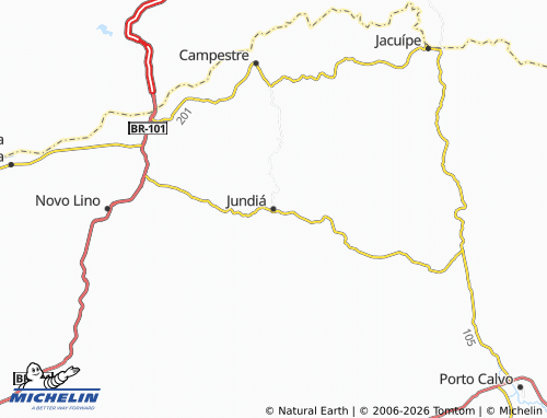 Mapa MICHELIN Jundiá - ViaMichelin