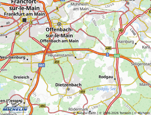 MICHELIN Heusenstamm map - ViaMichelin