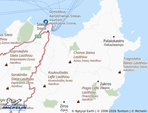 MICHELIN Kryoneri map - ViaMichelin