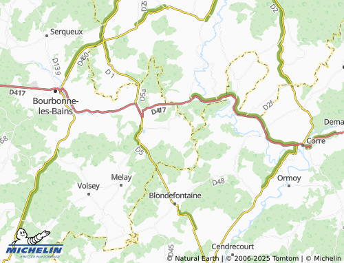MICHELIN Enfonvelle map - ViaMichelin