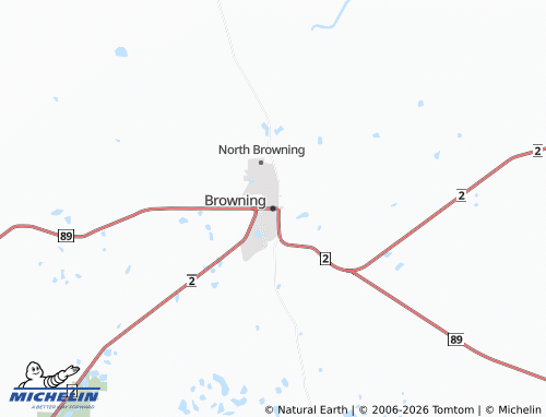Carte MICHELIN Browning - ViaMichelin