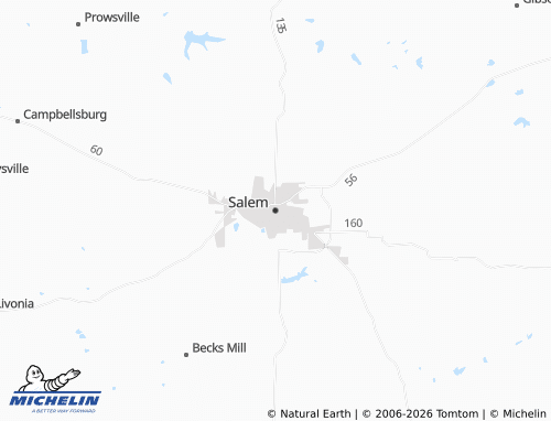Mappa MICHELIN Salem - ViaMichelin