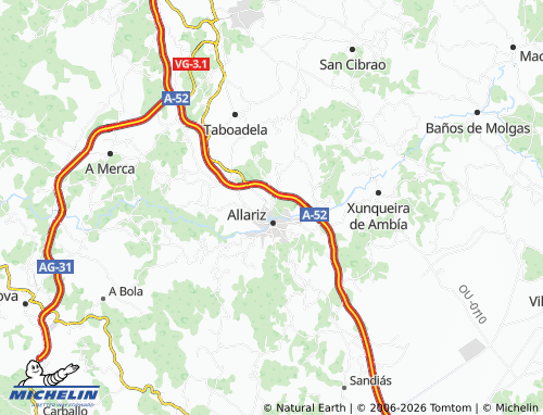 Mapa MICHELIN A Frieira - ViaMichelin