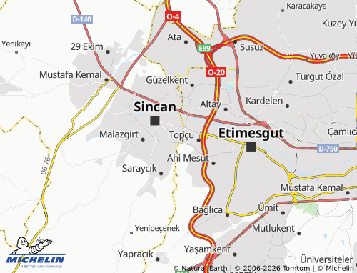 Kaart MICHELIN Selçuklu - ViaMichelin