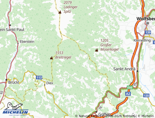 MICHELIN-Landkarte Wölfnitz - ViaMichelin