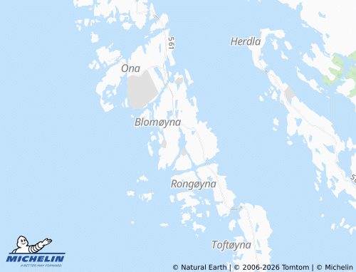 MICHELIN-Landkarte Blomvåg - ViaMichelin