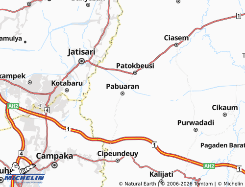 MICHELIN Pabuaran map - ViaMichelin