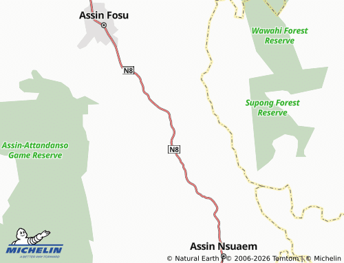 MICHELIN Akrofuom map - ViaMichelin