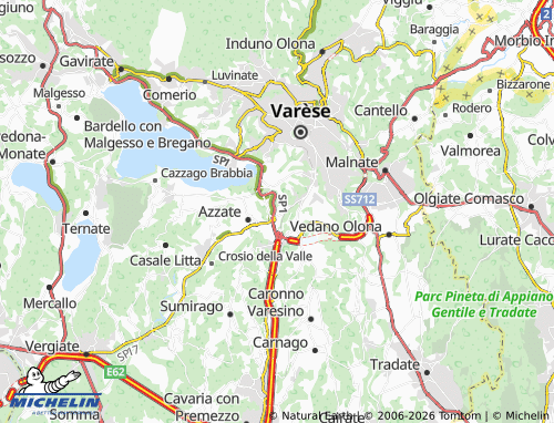 Mapa MICHELIN Buguggiate - ViaMichelin