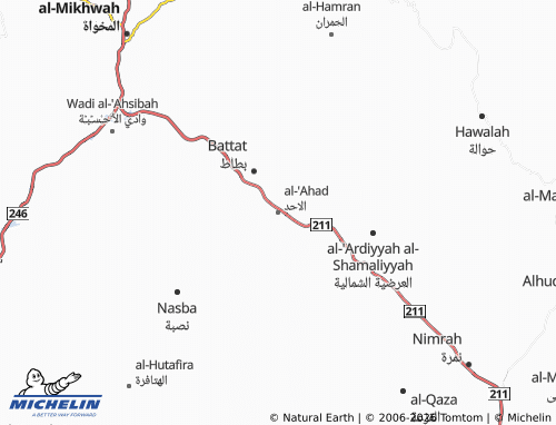 MICHELIN-Landkarte al-'Ahad - ViaMichelin