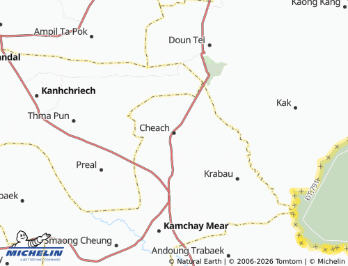 MICHELIN Cheach map - ViaMichelin