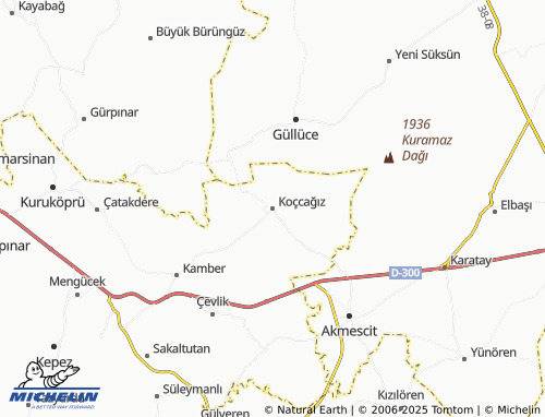 MICHELIN Koçcağız map - ViaMichelin