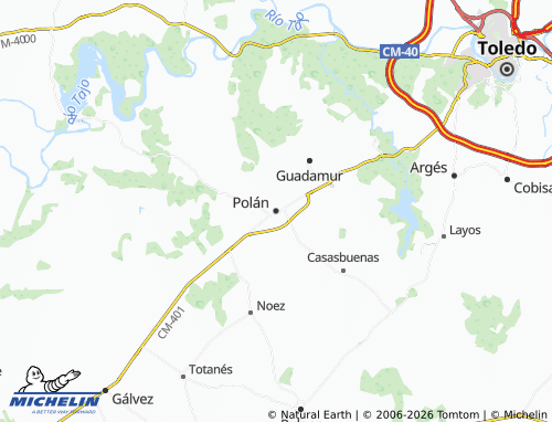 MICHELIN Polán map - ViaMichelin