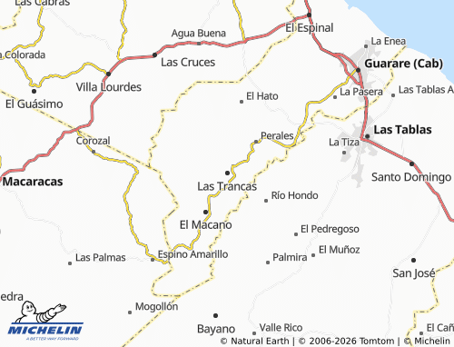 Mappa MICHELIN Las Trancas - ViaMichelin