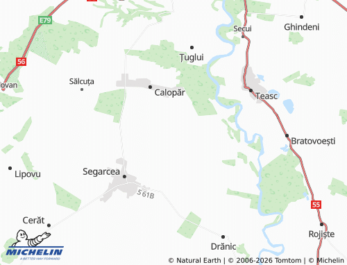 Mappa MICHELIN Belcinu - ViaMichelin