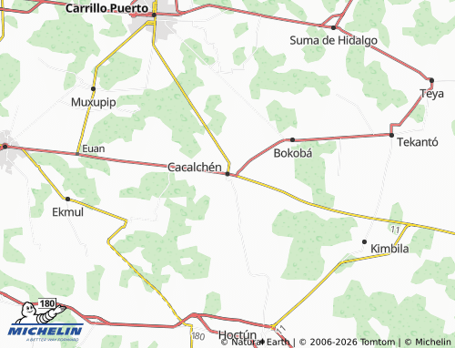 MICHELIN Cacalchén map - ViaMichelin