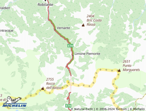 Kaart MICHELIN Limone Piemonte - ViaMichelin