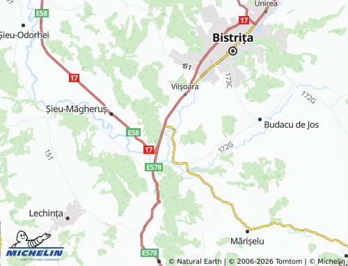 MICHELIN Sărata map - ViaMichelin