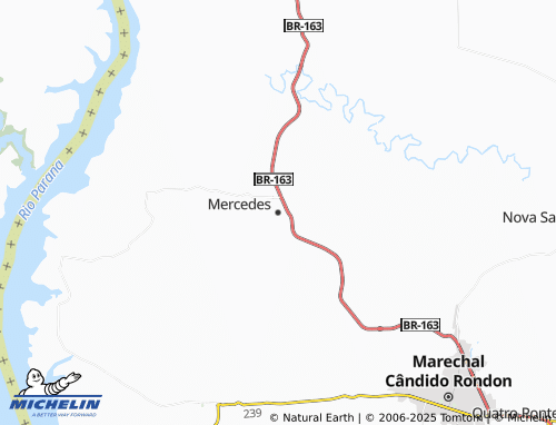 MICHELIN Mercedes map - ViaMichelin