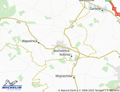 MICHELIN Nałęczów map - ViaMichelin