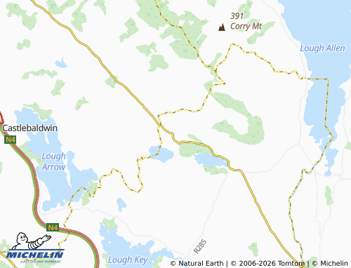 Mapa MICHELIN Ballyfarnan - ViaMichelin