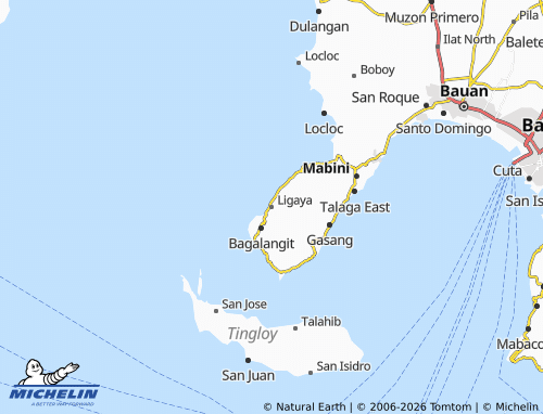 MICHELIN Ligaya map - ViaMichelin