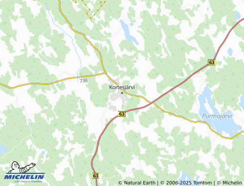 Mappa MICHELIN Kortesjärvi - ViaMichelin